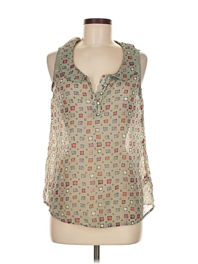 Pre-owned Mine Sleeveless Blouse In Green