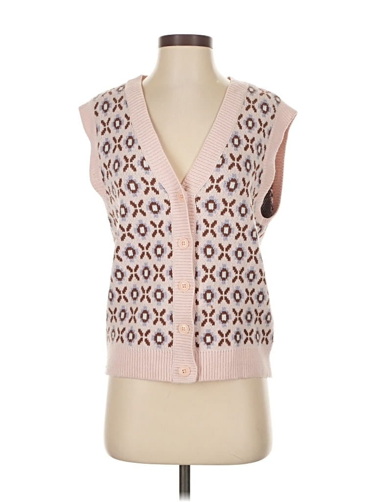 Pre-owned Sun-deh Cardigan Sweater In Pink