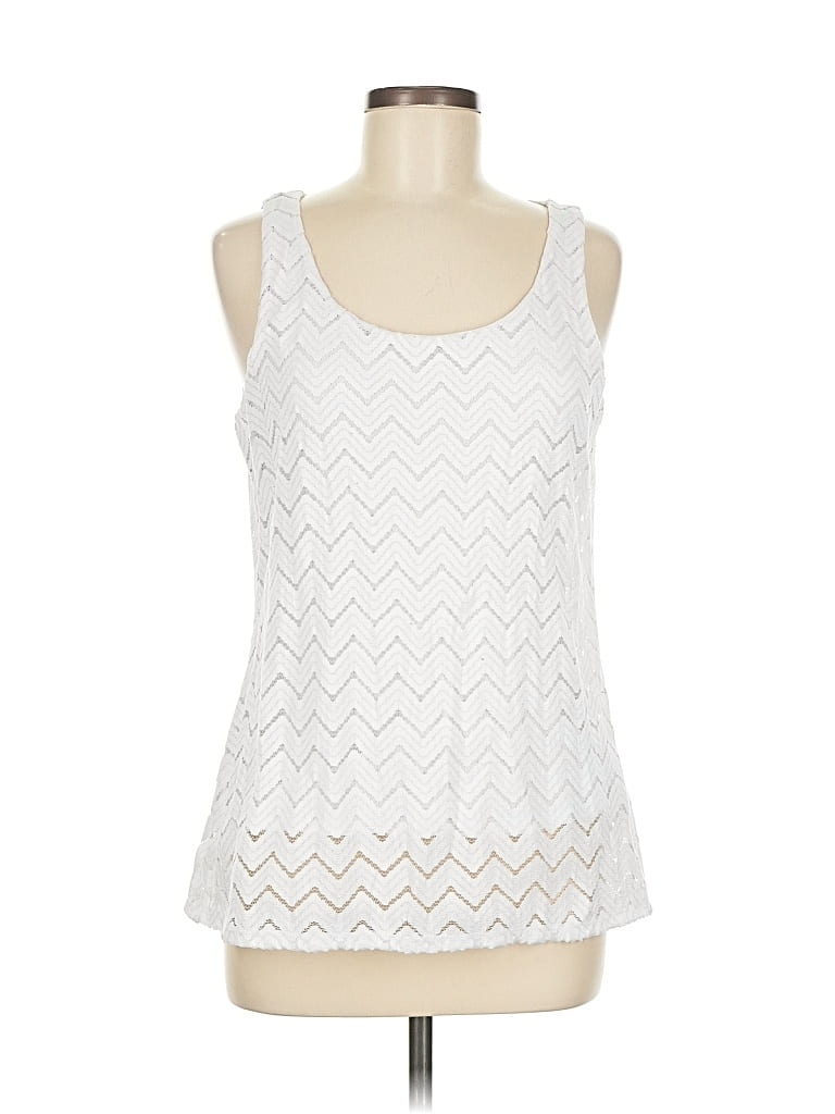 Pre-owned Banana Republic Sleeveless Blouse In White