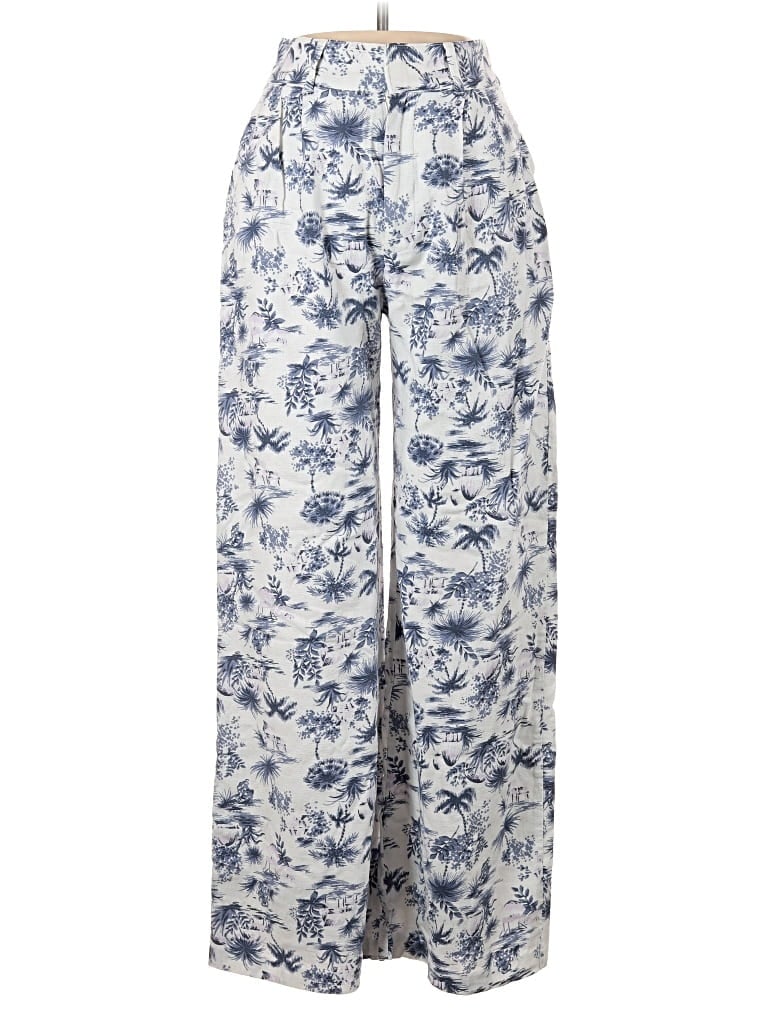 Abercrombie & Fitch Linen Pants In Blue