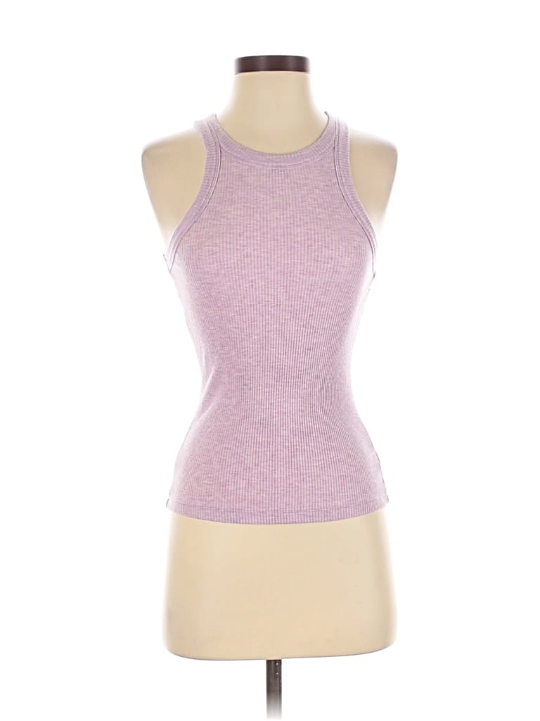 Pre-owned Wsly Tank Top Purple Halter Neckline Tops