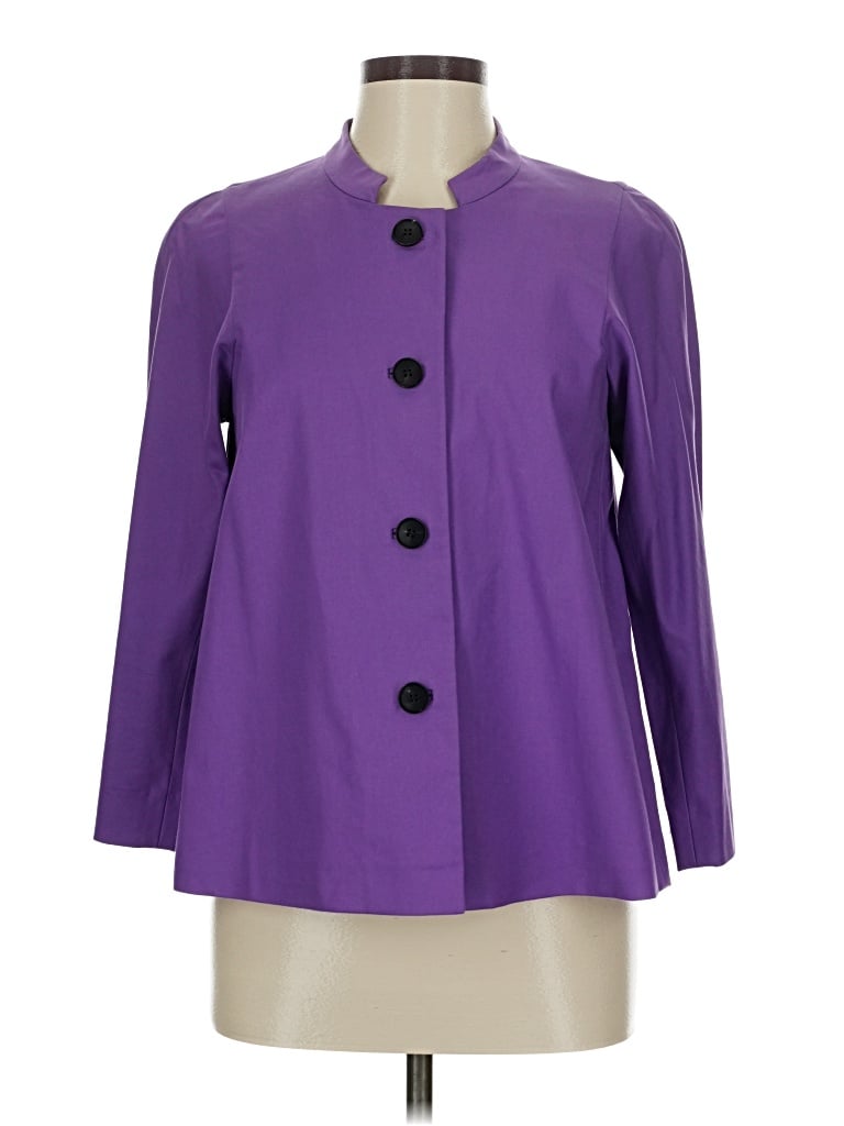 Pre-owned Lafayette 148 Coat In Purple
