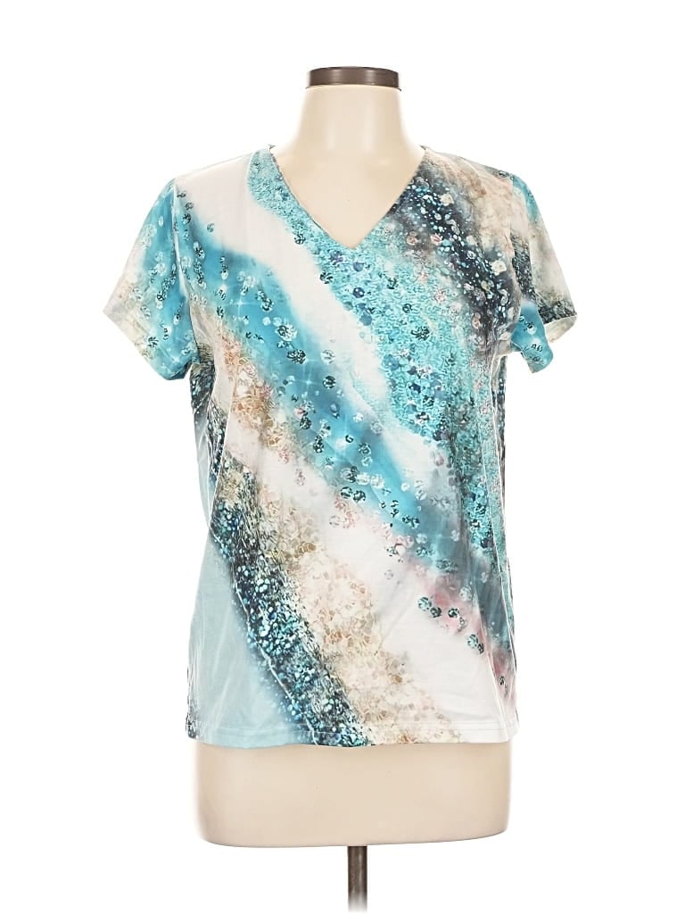 Pre-owned Made With Love Short Sleeve T-shirt In Blue