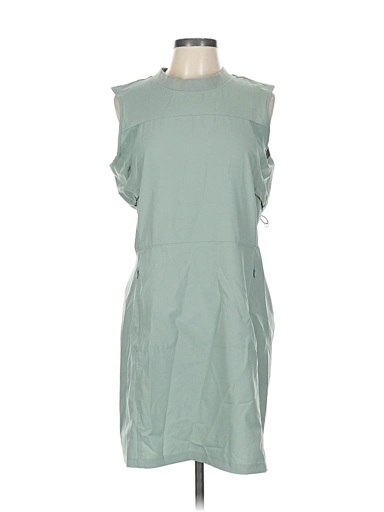Pre-owned Eddie Bauer Casual Dress In Green
