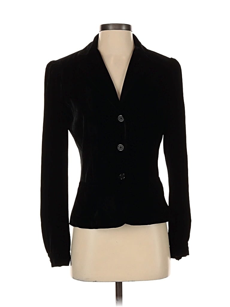 Pre-owned Tahari Blazer Jacket In Black