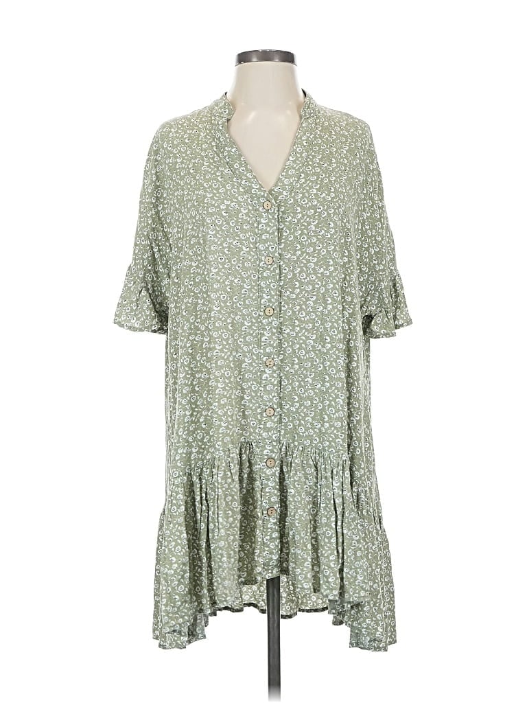 Pre-owned Easel Casual Dress In Green