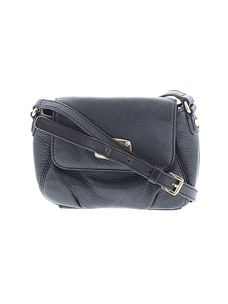 Pre-owned Michael Michael Kors Leather Crossbody Bag In Black