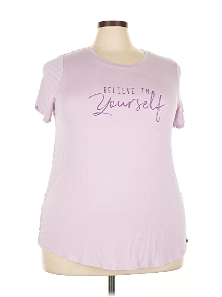 Pre-owned Livi Short Sleeve T-shirt In Purple