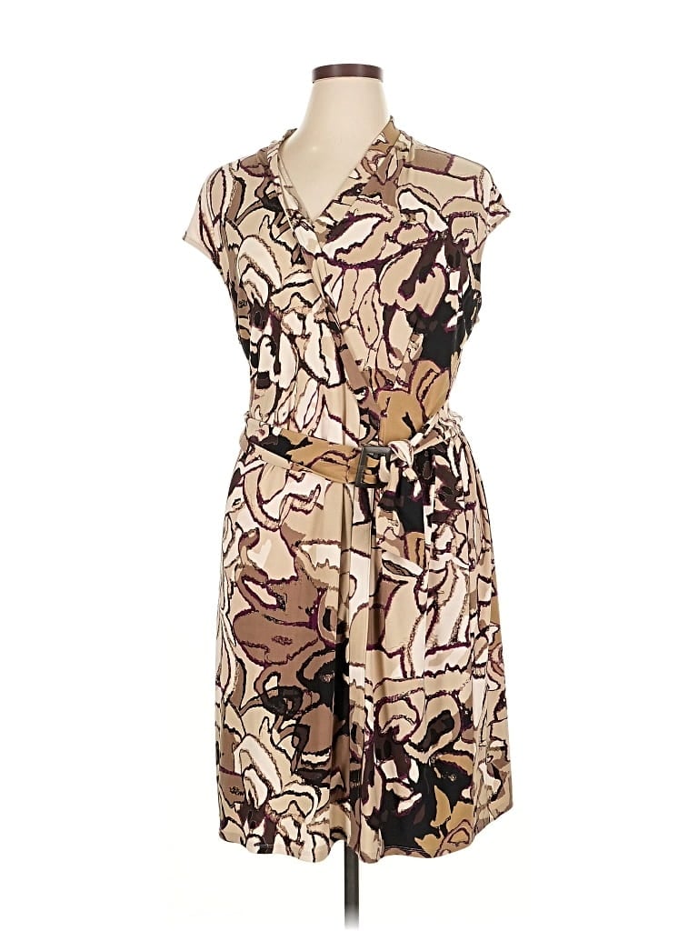 Pre-owned Dana Buchman Casual Dress In Brown