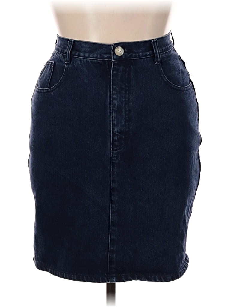 Pre-owned Jordache Denim Skirt In Blue