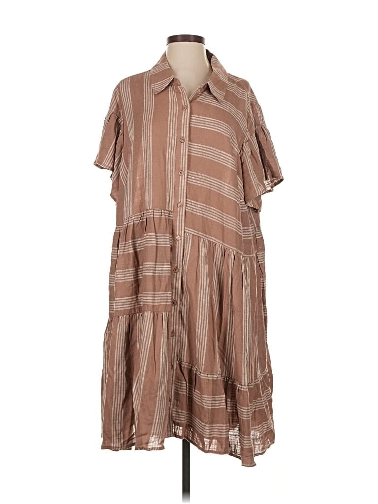 Belle Isle Casual Dress In Brown