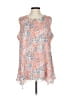 Fever 100% Polyester Orange Sleeveless Blouse Size L - photo 1