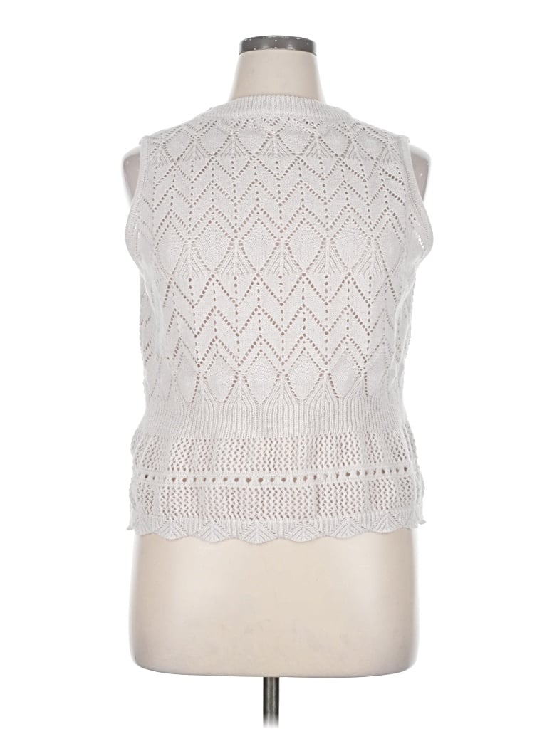 Pre-owned Unbranded Pullover Sweater In White