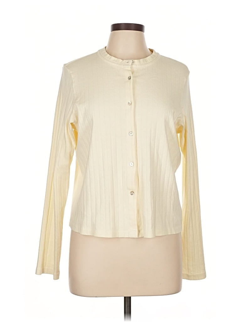 Pre-owned Donni Cardigan Sweater In White