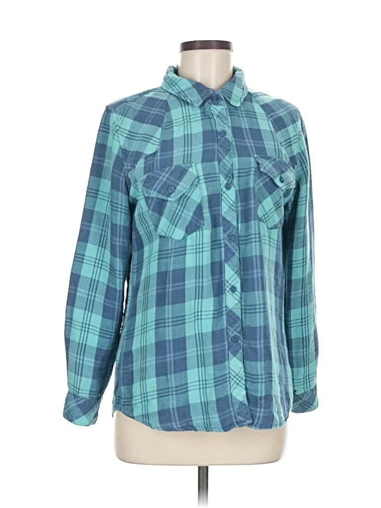 Pre-owned Rails Long Sleeve Button Down Shirt In Blue