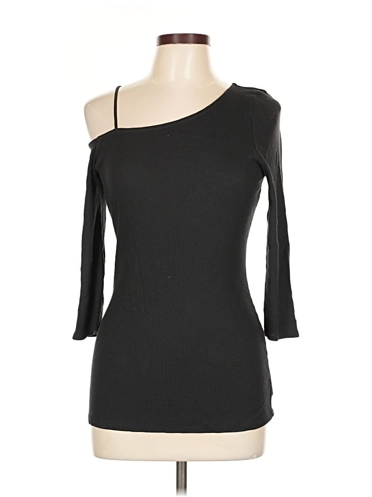 Pre-owned Theory 3/4 Sleeve T-shirt In Black