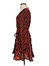 Express 100% Polyester Animal Print Red Casual Dress Size S - photo 5