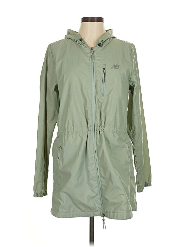 Pre-owned New Balance Raincoat In Green