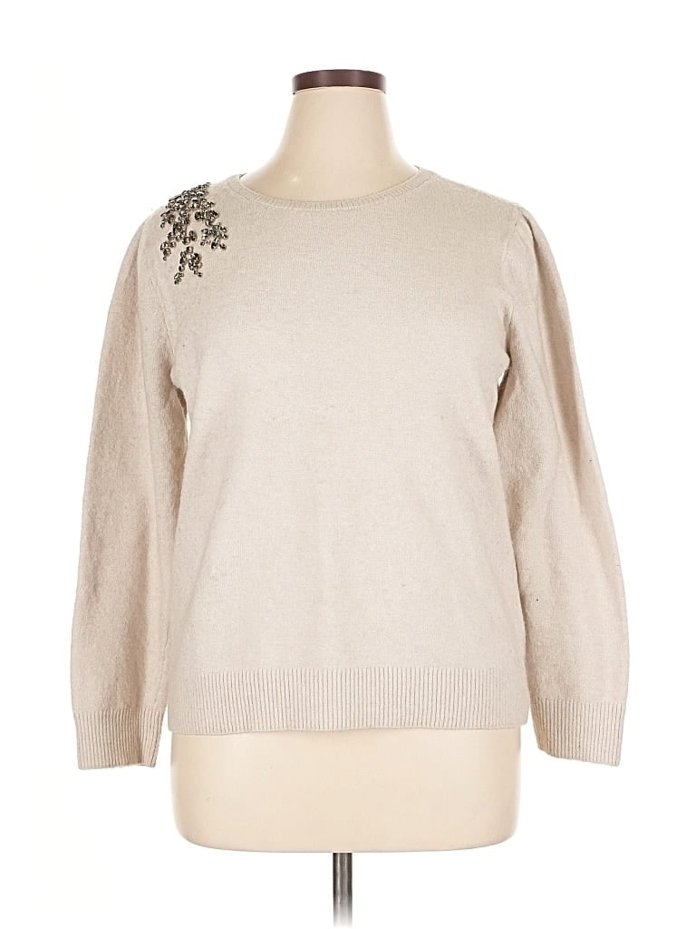 Pre-owned Ann Taylor Loft Pullover Sweater In Brown