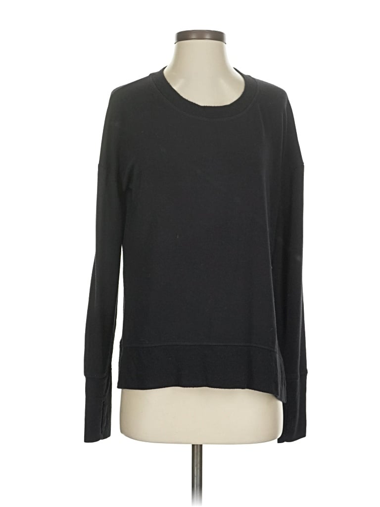 Pre-owned Athleta Pullover Sweater In Black