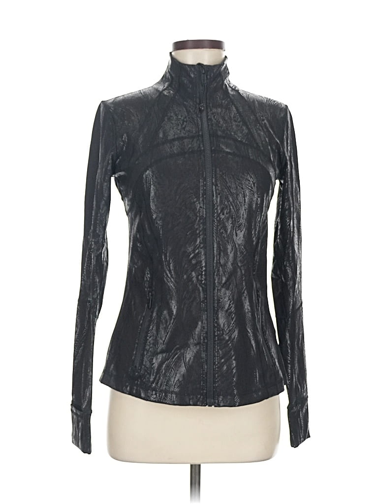 Pre-owned Lululemon Athletica Track Jacket In Black