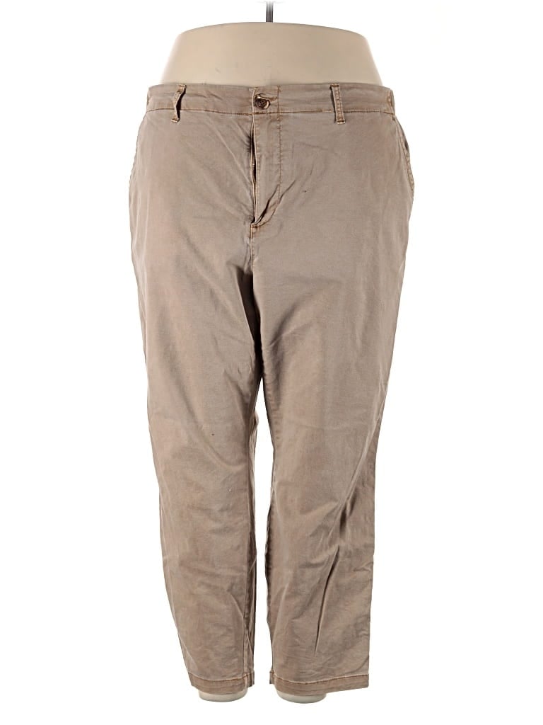 Pre-owned Old Navy Khaki Pant In Brown