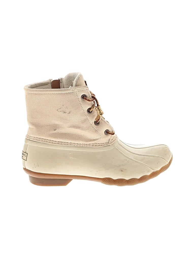 Pre-owned Sperry Top-sider® Rain Boots Ivory Shoes In White