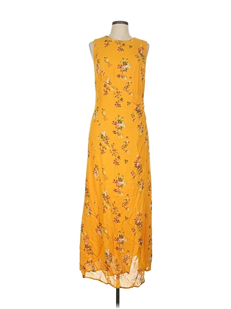 Pre-owned Reformation Casual Dress In Yellow