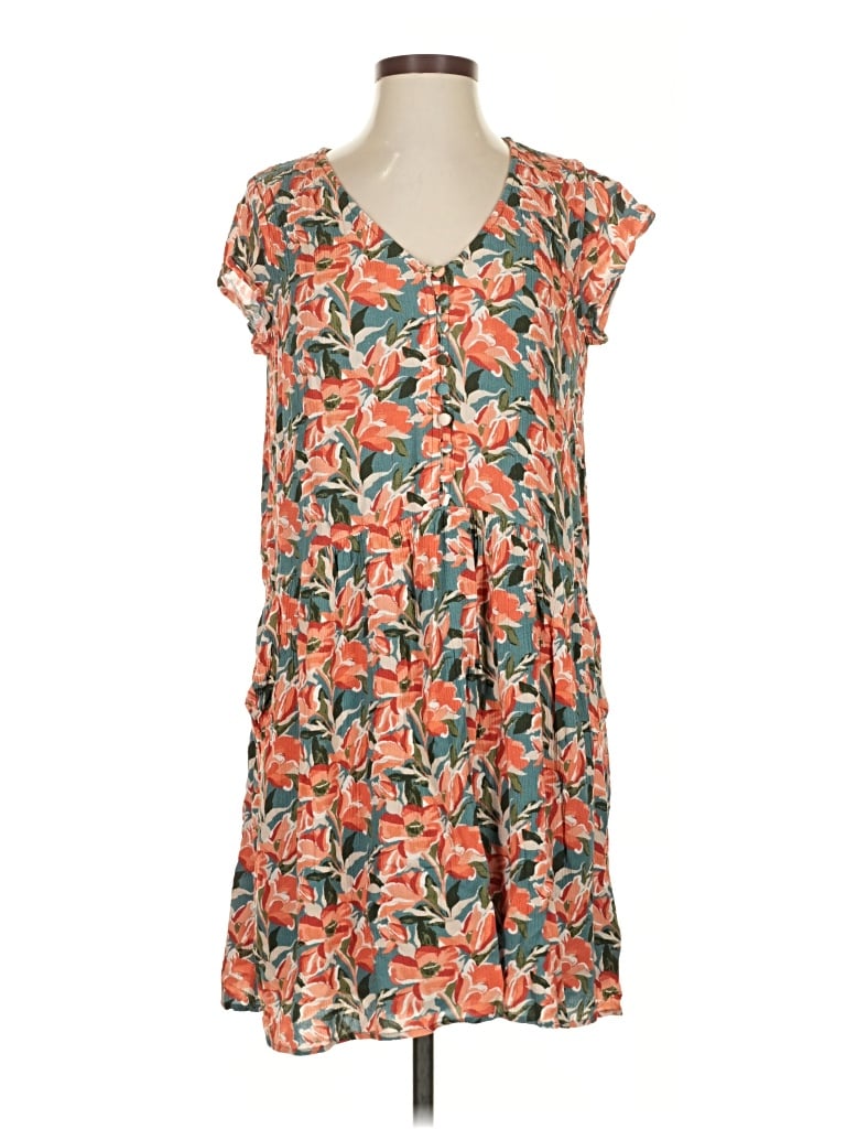 Pre-owned Garnet Hill Casual Dress In Orange