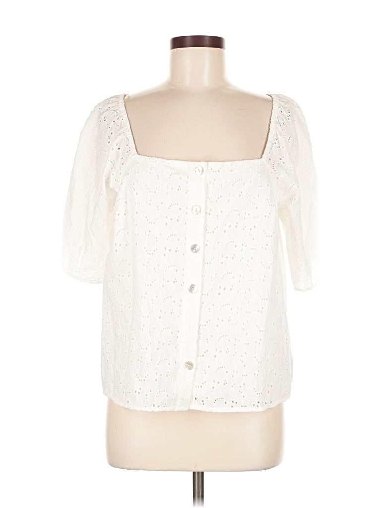 Pre-owned A New Day 3/4 Sleeve Blouse In White