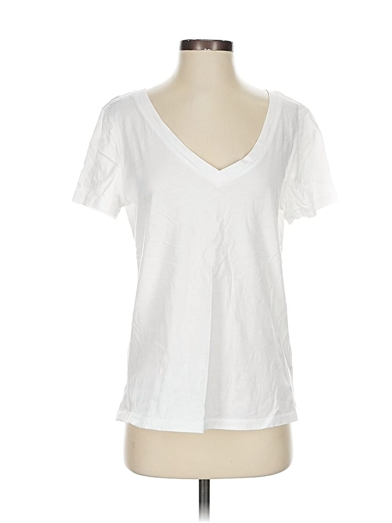 Pre-owned Gap Short Sleeve T-shirt In White