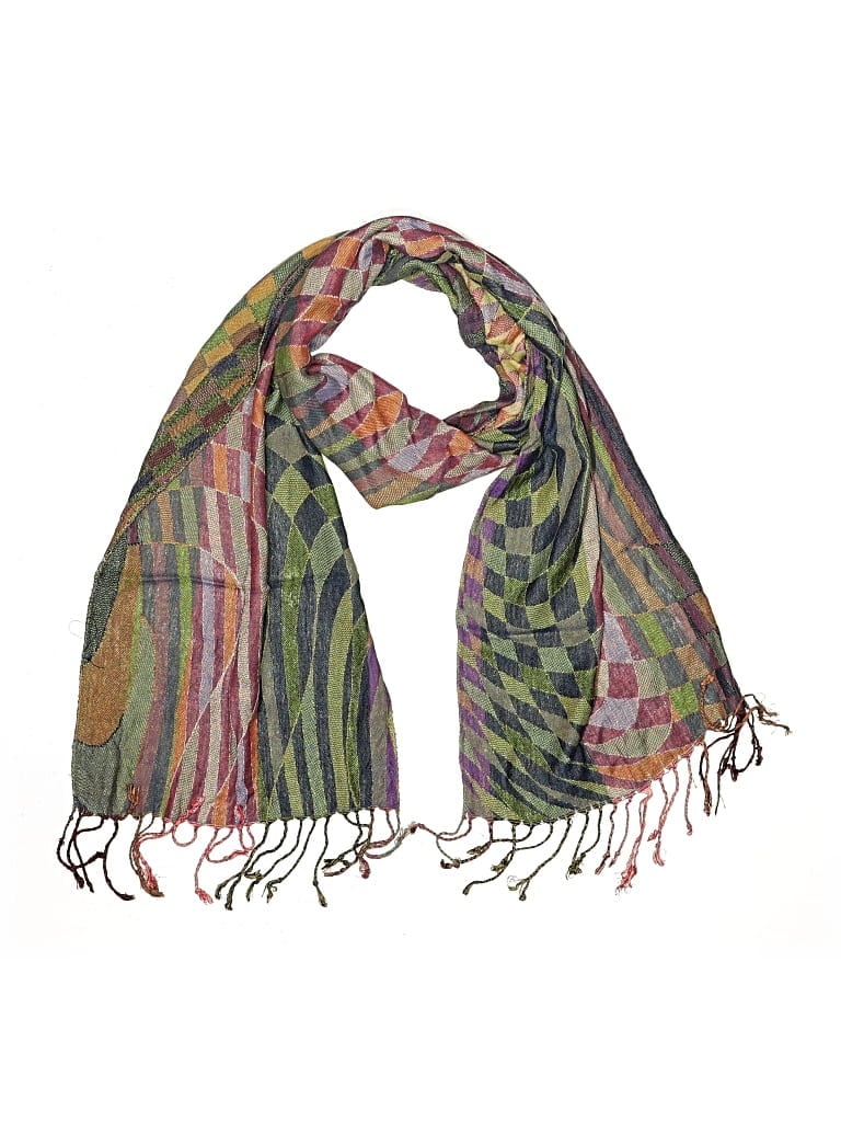 Pre-owned Unbranded Scarf In Green