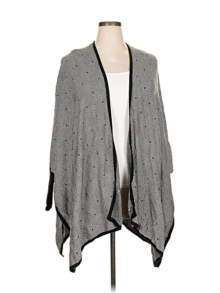 Pre-owned Alfani Cardigan Sweater In Gray