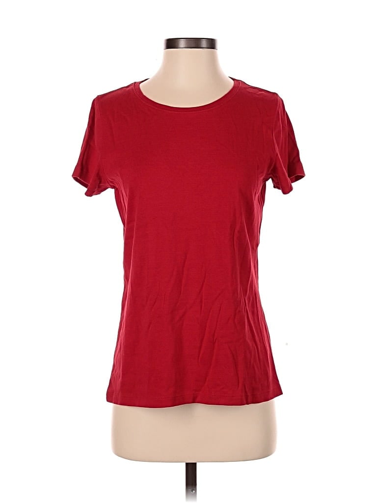 Pre-owned St. John's Bay Short Sleeve T-shirt In Red