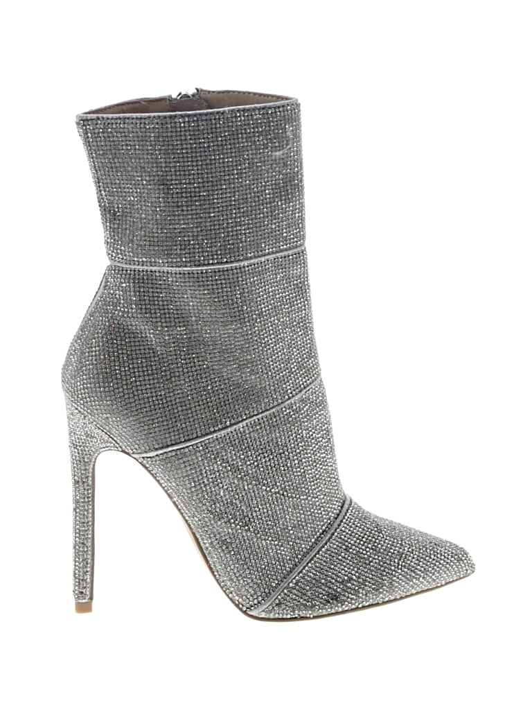 Pre-owned Steve Madden Ankle Boots In Gray