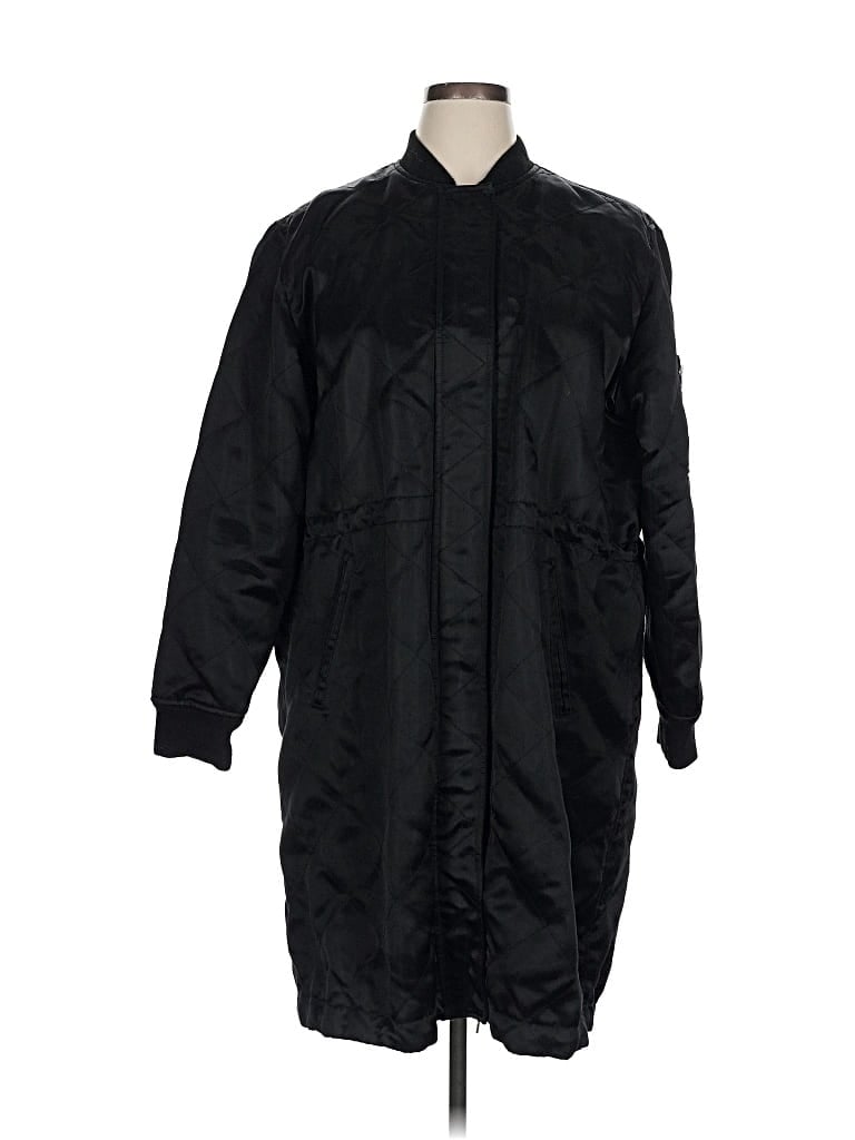 Pre-owned Gap Raincoat In Black