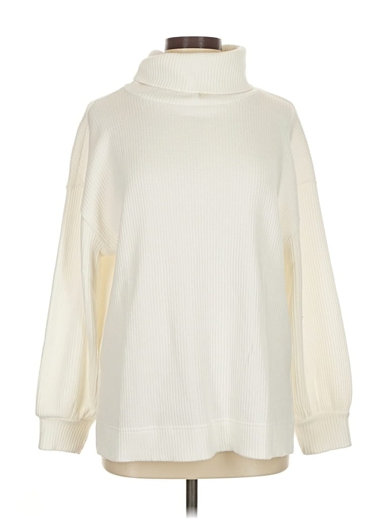 Pre-owned Gap Turtleneck Sweater In White