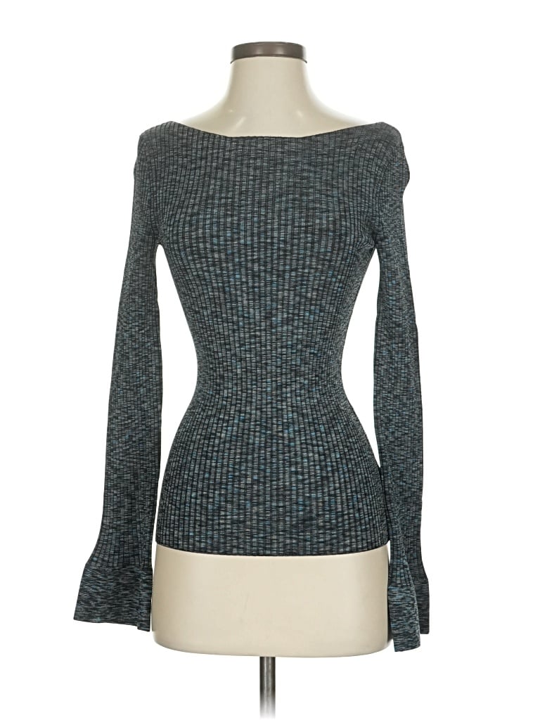 Pre-owned Theory Pullover Sweater In Blue