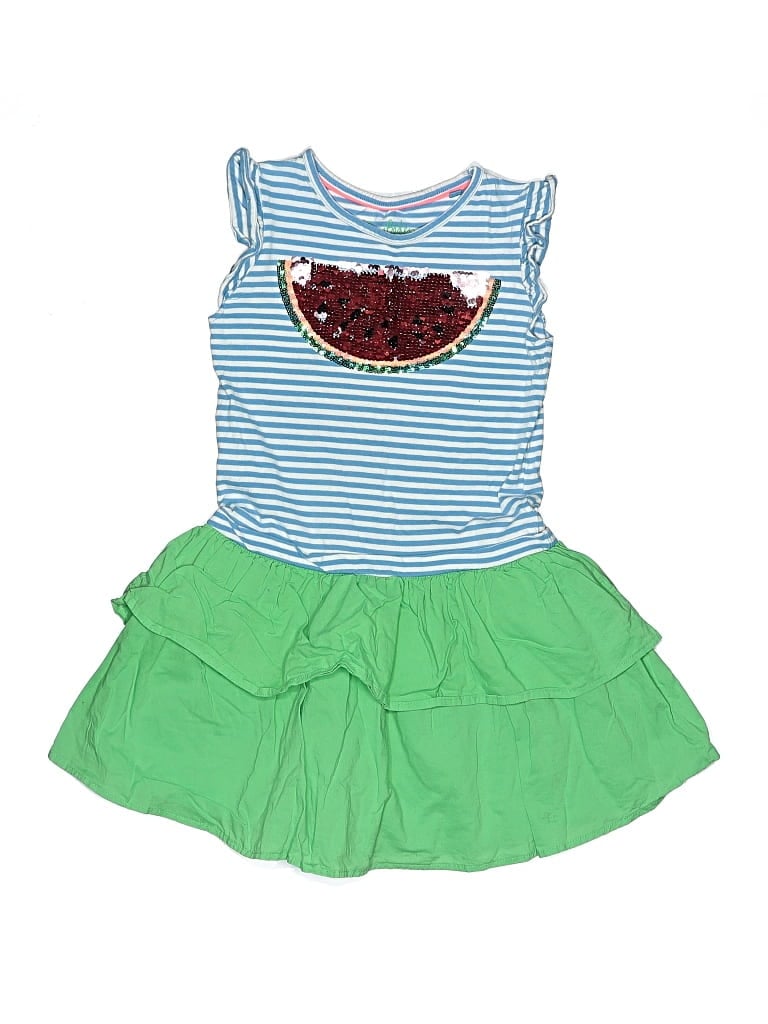 Pre-owned Mini Boden Kids' Dress In Green