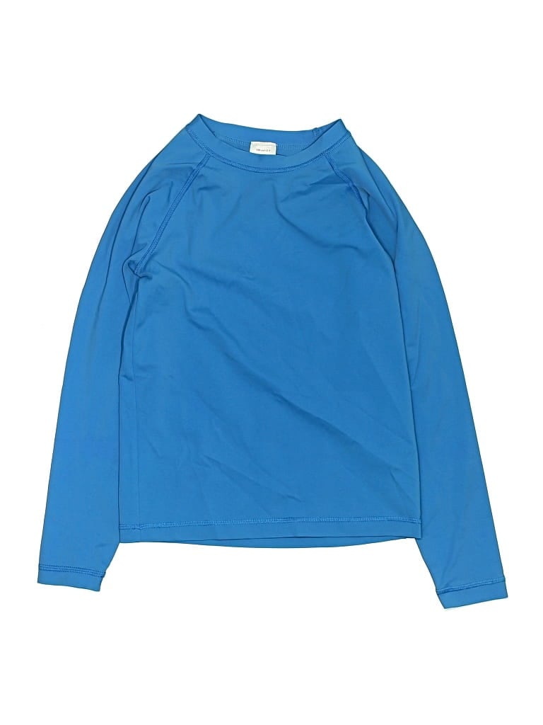 Pre-owned Hanna Andersson Kids' Long Sleeve T-shirt In Blue