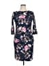 Erdem Floral Blue Cocktail Dress Size 14 - photo 1