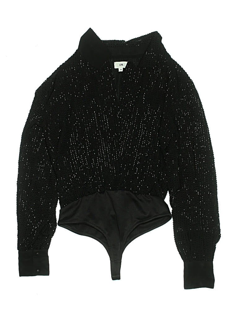 Pre-owned Lpa Bodysuit In Black