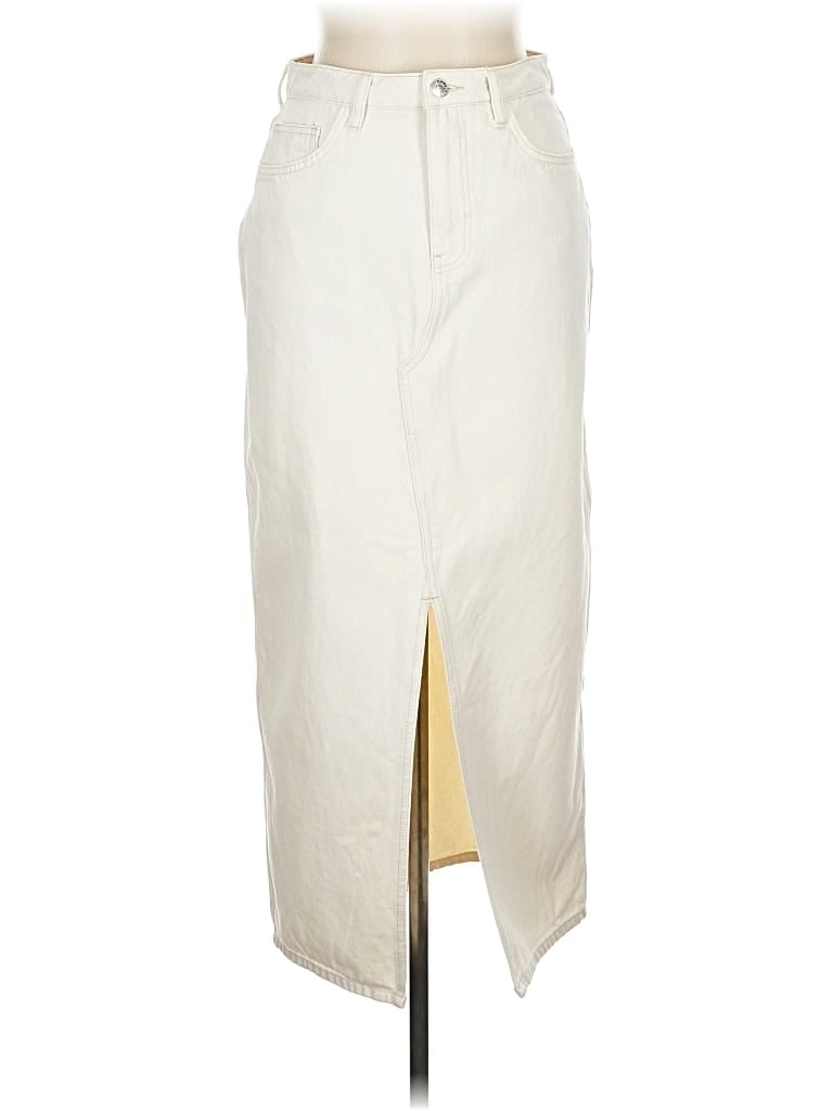 Pre-owned Mng Formal Skirt In White