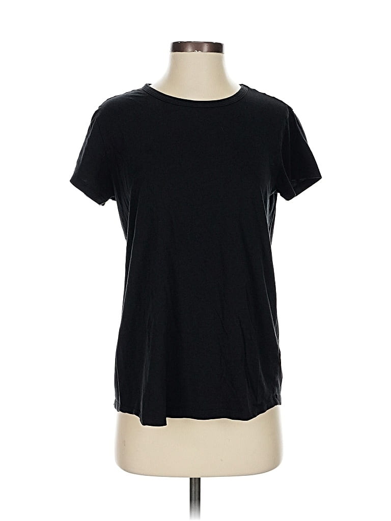 Pre-owned Quince Short Sleeve T-shirt In Black