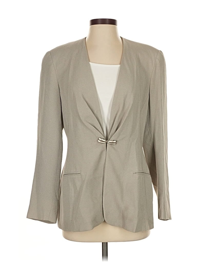 Pre-owned Tahari Blazer Jacket In Gray