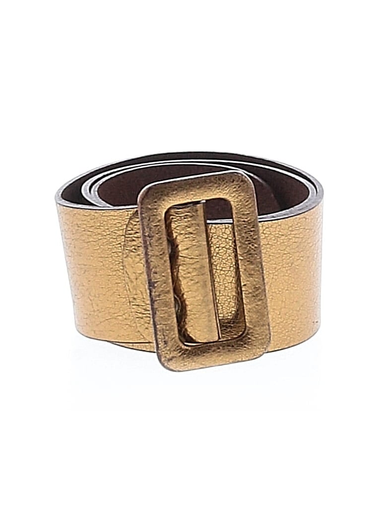 Pre-owned Unbranded Leather Belt In Gold