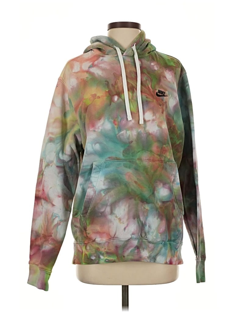 Pre-owned Nike Pullover Hoodie In Green