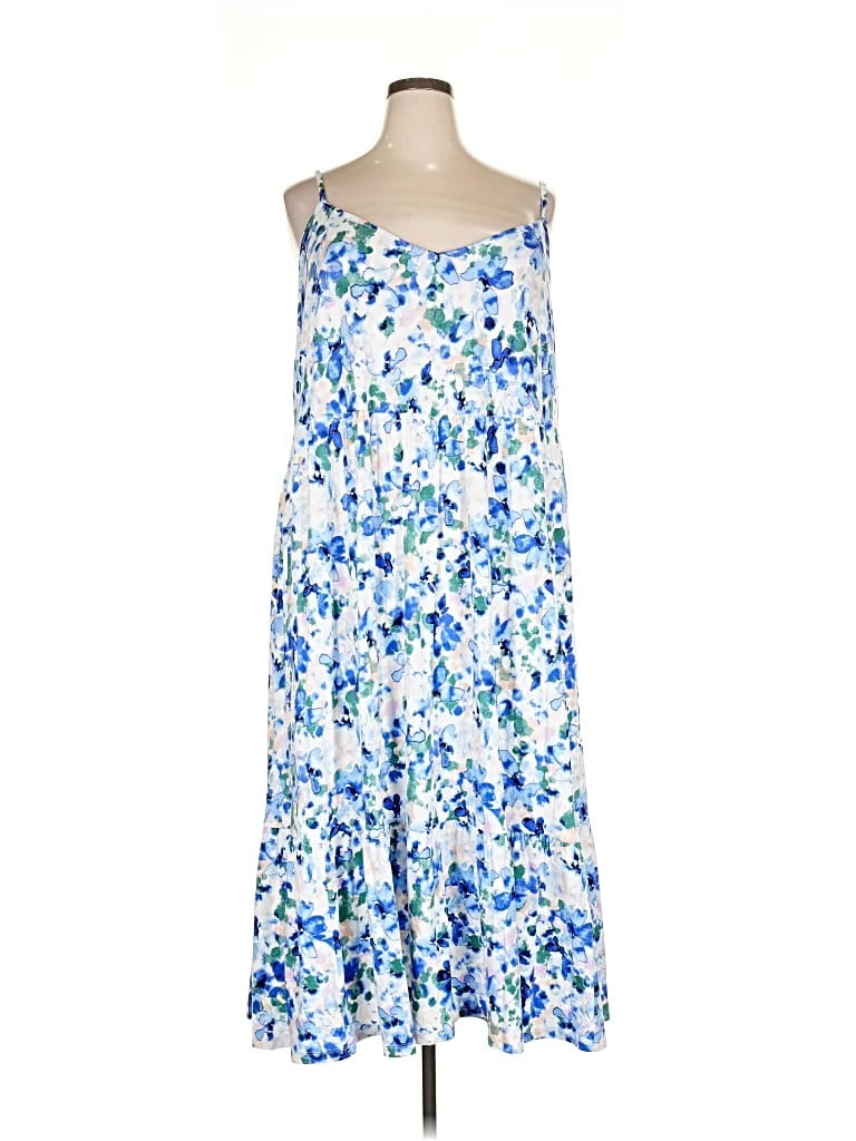 Pre-owned Lane Bryant Casual Dress In Blue