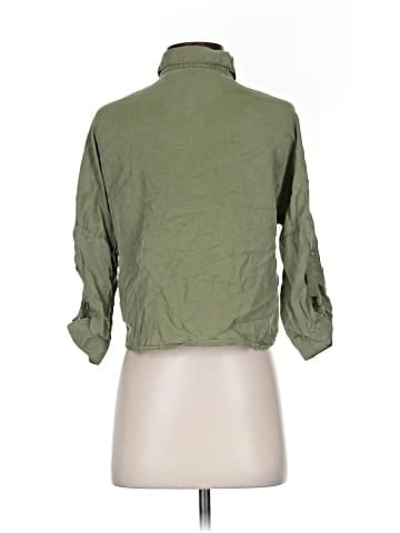 Zara Basic 3/4 Sleeve Button-Down Shirt (view 2)