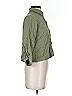 Zara Basic Green 3/4 Sleeve Button-Down Shirt Size XS - photo 4